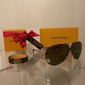 LOUIS VUITTON BUNDLE SUNGLASSES AND BRACELET